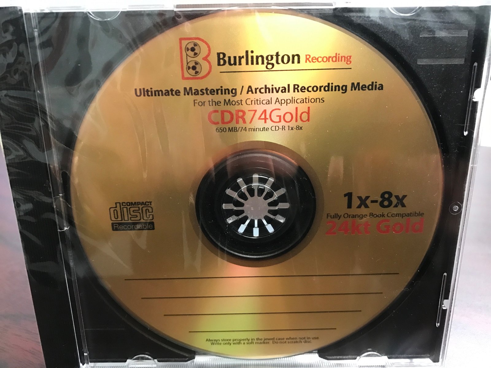 mkt　MinstreliX thirst for... CD-R Burlington Recording Ultimate 24KT Gold Mastering/ Archival 1-8X